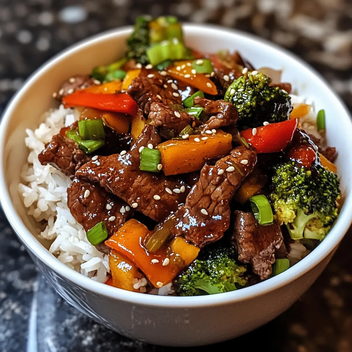 Teriyaki Beef Stir Fry Bowl